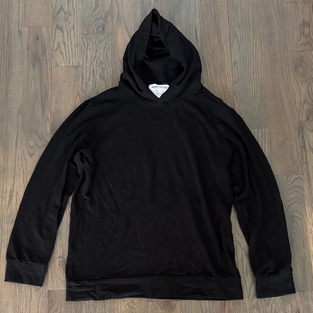 Softwear Men's Black Hoodie, Size XXL, Like New!